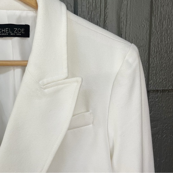 Rachel Zoe Double Breasted White 6 Button Blazer - Picture 7 of 13
